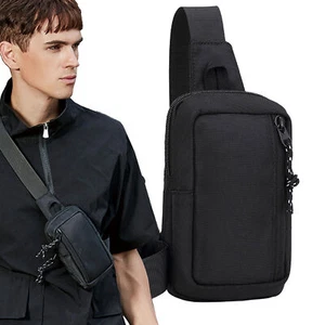 Mini Chest Bag - Unisex Small Waterproof Crossbody Bag Casual Phone Chest Bag - Picture 1 of 9