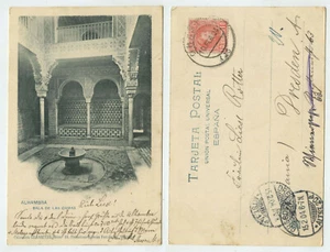 85231 - Granada Alhambra, Sala de las Camas - Ansichtskarte, gelaufen 10.2.1904 - Picture 1 of 1