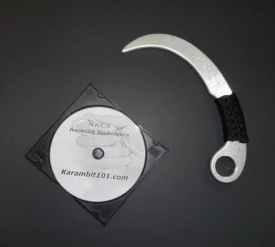 Aluminum Training Karambit Knife DVD FMA Kali Arnis Escrima Pencak Silat - Image 1 of 3