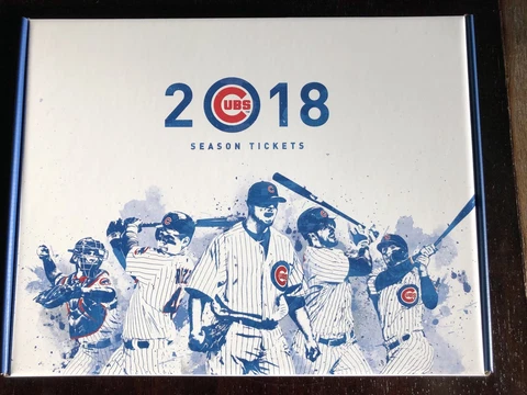 2018 MLB CHICAGO CUBS  SEASON TICKET HOLDER BOX Cover