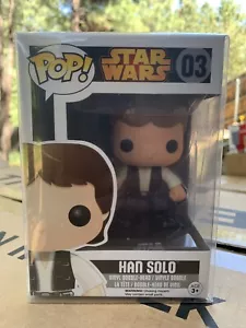 Funko POP! Han Solo Star Wars *NEW *Vaulted *Protector - Picture 1 of 1