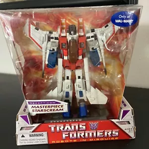 Transformers Masterpiece Starscream Walmart Esclusivo Nuovo Robot sotto mentite spoglie - Foto 1 di 10