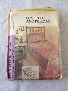 VTG MCCALLS Bed Coverlet & Pillows #3864 Used - Picture 1 of 1
