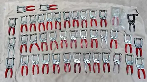 Riesiges Set mit 41 Destaco Knebelschweißen Quetschklemmen. Verstellbar - Bild 1 von 2
