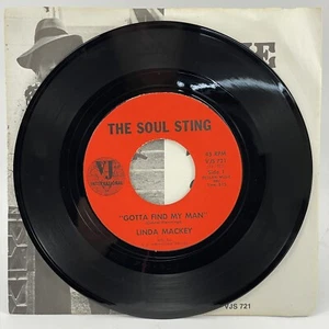 LINDA MACKEY SOUL STING GOTTA FIND MAN YOURS FOR ASKING 7" Vinyl EX Record 45rpm - Picture 1 of 10