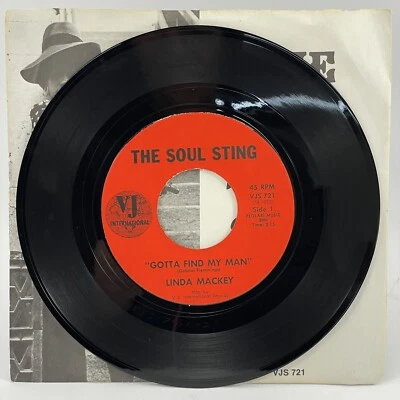 LINDA MACKEY SOUL STING GOTTA FIND MAN YOURS FOR ASKING 7" Vinyl EX Record 45rpm - Image 1 of 4