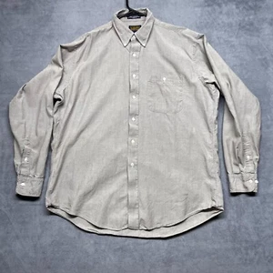 Vintage Chaps Ralph Lauren Hemd Herren 16,5-34/35 grau Einnadel Schneiderei - Bild 1 von 9