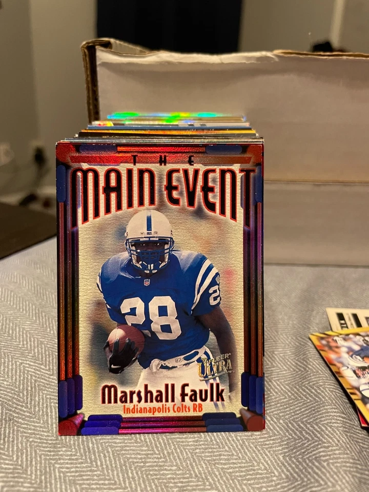 1997 Ultra Main Event #10 Marshall Faulk COLTS! KF2 - Image 1 of 1