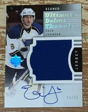 2007-08 Ultimate Collection Erik Johnson Auto Jersey Rookie Card #’d 33/35!!