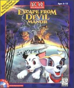Disney's 101 Dálmatas Escape From DeVil Manor PC CD Rescate Película Perros Juego! - Imagen 1 de 1