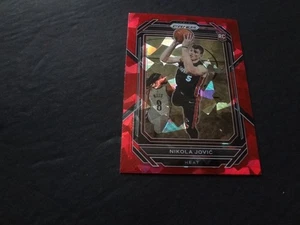 2022-23 Prizm Nikola Jovic Red Ice Rookie 236 RC Miami Heat Serbia Panini - Picture 1 of 2