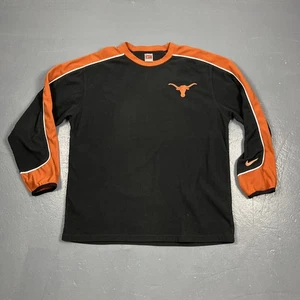 Vintage Texas Longhorns Nike Fleece Sweatshirt Large schwarz Y2K Unisex Vintage NCAA - Bild 1 von 10