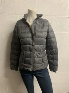 Tommy Hilfiger Denim Full Zip Down Filled Grey Jacke Mantel Damen X-Small - Bild 1 von 10