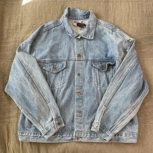Vintage USMC Marines Embossed Denim Jeansjacke XL - Bild 1 von 5