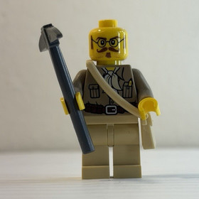 LEGO Pharaoh's Quest Minifigure - Professor Archibald Hale (pha002) 7327 Pyramid