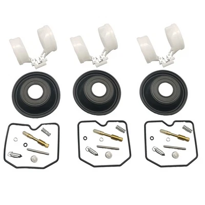 3 x PARA Triumph Keihin Legend TT 98-01 Carburador Reparación Carburador Kit Reconstrucción Foto 1 de 3