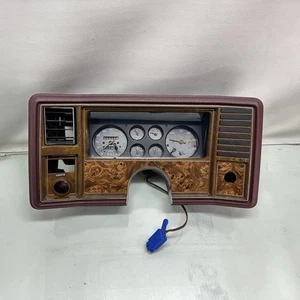 Chevrolet MONTE CARLO SS EL CAMINO RPM GAUGE CLUSTER ASSEMBLY Red Burgundy 78-88 - Picture 1 of 21