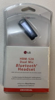 LG HBM-520 Dual Mic Wireless Bluetooth Headset Black - New/Sealed - Image 1 of 3