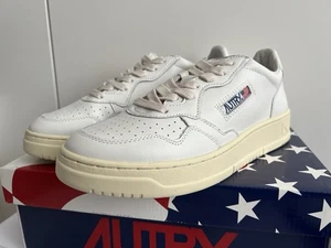 Zapatillas bajas Medalist AUTÉNTICAS para mujer en cuero blanco AULW/LL15 talla 39 | UK 6 - Imagen 1 de 15