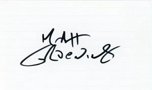 Matt Groening - Signierte Karteikarte (The Simpsons Creator) - Bild 1 von 1