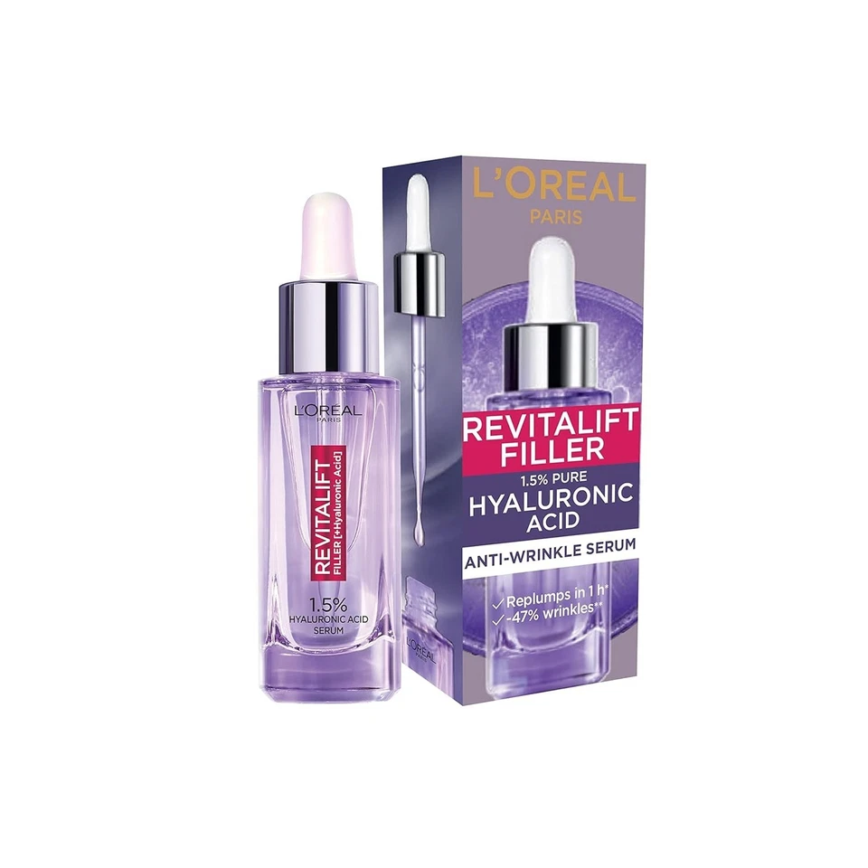 LOreal Revitalift Filler 1.5% Pure Hyaluronic Acid Anti-Wrinkle Serum 30ml BNIB - Image 1 of 4