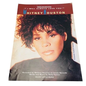 1992 I Will Always Love You Whitney Houston edizione spartiti originali - Foto 1 di 3