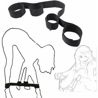 Handgelenk-Manschettenarmband-für-Paare-weiche-Lederhandschellen-Sex-Bondage-neu - Bild 1 von 4