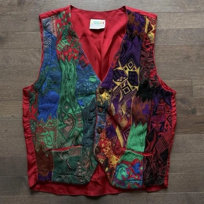Women’s Vintage Coogi Patchwork Vest  - Image 1 of 4