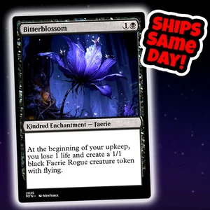Bitterblossom - Custom Art Magic: The Gathering Playtest Card - Commander EDH - Picture 1 of 4