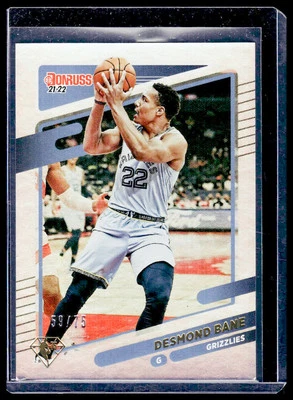 2021-22 Donruss Desmond Bane 75th Anniversary #44 #/75 Memphis Grizzlies - Image 1 of 2