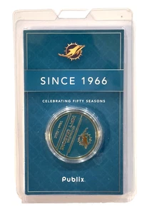 NFL Miami Dolphins 50 Seasons Gedenkmünze 1966-2015 von Publix - Bild 1 von 3