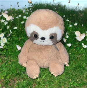 Hallmark braun Baby Faultier Plüschtier 9 Zoll Stofftier Spielzeug weich flauschig verliebt - Bild 1 von 4