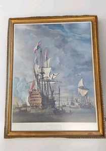 Print of Oil on Canvas by Willem van de Velde the Younger "Royal Sovereign" - Picture 1 of 5