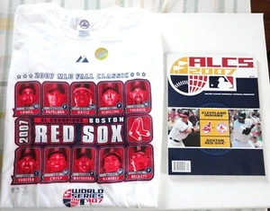 2 New Other 2007 MLB Red Sox World Series T Shirt VF Imagewear & ALCS Program - Picture 1 of 10