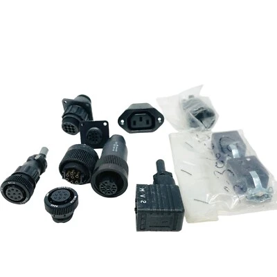 10 pcs Assorted Circular Connector Receptacle Plug TE AMP and Cinch Connectivity - Image 1 of 4