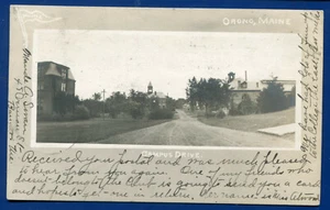 Orono Maine me Campus Drive street road view old postcard - Picture 1 of 2