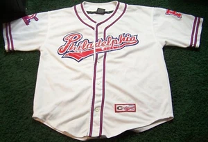 PHILADELPHIA BASEBALL WHITE BASEBALL JERSEY SPORTS COLOSSEUM XL - Picture 1 of 7