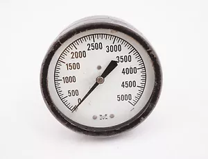 Marshalltown 5000 PSI Air Pressure Gauge (D2L) Back Mount Marshall Town - Picture 1 of 5