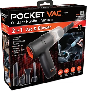 Pocket Vac Handheld Vacuum Compact Wireless Vacuum Cleaner, Lightweight Hand Hel - Picture 1 of 12