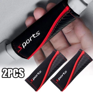 2x Universal Car Roof Handle Armrest Protector Cover Auto Interior Accessories - Foto 1 di 12