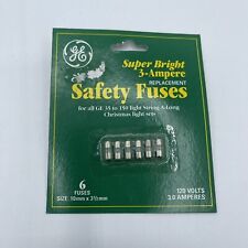 Vintage GE Christmas Light Safety Fuses 120 Volts Super Bright Replacement