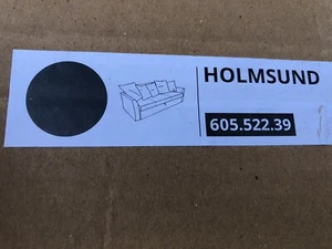 IKEA Bezug für 3er Bettsofa *HOLMSUND* in Borgunda Dunkelgrau NEU 605.552.39 - Bild 1 von 3