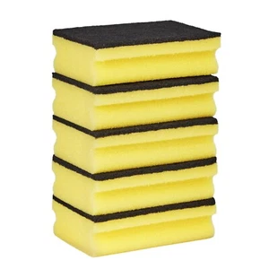 5x Large Non-Scratch Scouring Pads – Heavy Duty Sponge for Catering & Kitchen - Picture 1 of 11