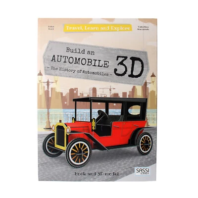 SASSI JUNIOR Construye un Libro de Coche Ford T y Rompecabezas 3D Hágalo Usted Mismo Kit de Construcción Niños Juguete Regalo Foto 1 de 4