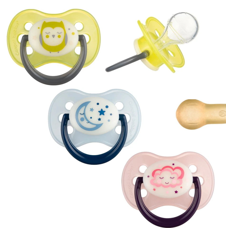 Canpol Schnuller Kirschform Kirschschnuller Silikon Latex Night Dreams