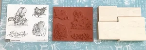 NEW! FOREST FRIENDS 2005 Stampin' Up! squirrel rabbit bunny acorns bird bunnies - Picture 1 of 2