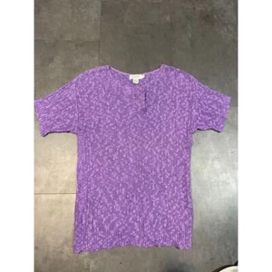 Rafaella lila Strick Kurzarm Pullover - eleganter Komfort B-110 - Bild 1 von 4