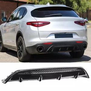 Difusor trasero para Alfa Romeo Stelvio 2016+ negro brillo - Imagen 1 de 4