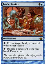 1x Trade Routes LP, English MTG 8th Edition