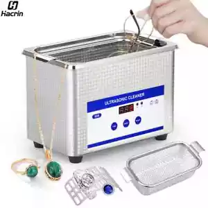 Ultrasonic Cleaner Ultrasound Glasses Jewelry Cleaner 40KHZ High Frequency Ultra - Picture 1 of 26